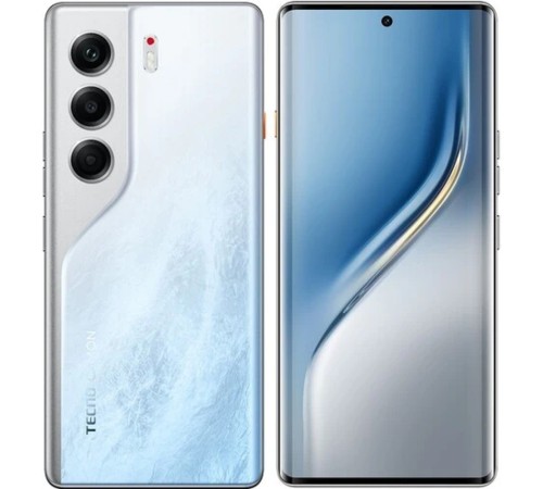 Смартфон Tecno Camon 40 Pro 5G 256Gb 12Gb белый ледяной моноблок 3G 4G 6.67" Android 14 50Mpix 802.11 a/b/g/n/ac NFC GPS GSM900/1800 GSM1900 Protect