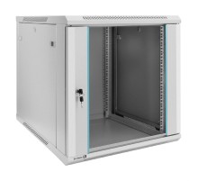 Exegate EX298604RUS Шкаф телекоммуникационный 19" настенный 12U ExeGate EC-WM-12U.600.G.GREY (19”, 12U, 600x600x635mm (ШхГхВ), передняя дверь закаленное стекло, съемные боковые панели, пыле- и влагоза