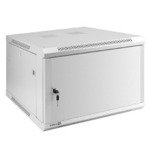 Exegate EX298612RUS Шкаф телекоммуникационный 19" настенный 6U ExeGate EC-WM-6U.600.M.GREY (19”, 6U, 600x600x370mm (ШхГхВ), передняя дверь металл, съемные боковые панели, пыле- и влагозащита IP23, све