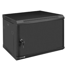 Exegate EX298617RUS Шкаф телекоммуникационный 19" настенный 6U ExeGate EC-WM-6U.450.M.BLACK (19”, 6U, 600x450x370mm (ШхГхВ), передняя дверь металл, съемные боковые панели, пыле- и влагозащита IP23, че
