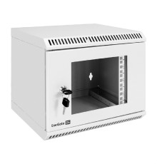 Exegate EX298623RUS Шкаф телекоммуникационный 10" настенный 6U ExeGate EC-WM-6U.280.G.GREY (10”, 6U, 350x280x287mm (ШхГхВ), передняя дверь закаленное стекло, пыле- и влагозащита IP23, светло-серый RAL