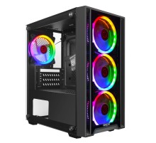 Ginzzu CL610 mATX FAN 4*12FRGB Белый