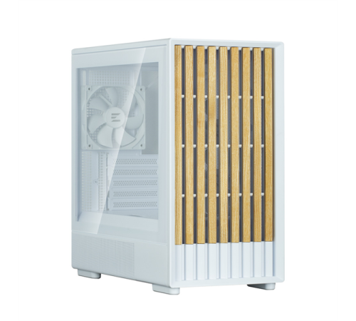 Корпус Zalman P10 NAMU, MATX, WHITE, WINDOW, FRONT COVER WALNUT, 2x3.5", 3x2.5", 1xUSB TYPE-C, 1xUSB3.0, FRONT 2x120mm, REAR 1x120mm ARGB Корпус Zalman P10 NAMU, MATX, WHITE, WINDOW, FRONT COVER WALNUT, 2x3.5", 3x2.5", 1xUSB TYPE-C, 1xUSB3.0, FRONT 2x120mm, REAR 1x120mm ARGB