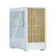 Корпус Zalman P10 NAMU, MATX, WHITE, WINDOW, FRONT COVER WALNUT, 2x3.5", 3x2.5", 1xUSB TYPE-C, 1xUSB3.0, FRONT 2x120mm, REAR 1x120mm ARGB