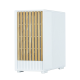 Корпус Zalman P10 NAMU, MATX, WHITE, WINDOW, FRONT COVER WALNUT, 2x3.5", 3x2.5", 1xUSB TYPE-C, 1xUSB3.0, FRONT 2x120mm, REAR 1x120mm ARGB