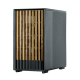 Корпус Zalman P10 NAMU, MATX, BLACK, WINDOW, FRONT COVER WALNUT, 2x3.5", 3x2.5", 1xUSB TYPE-C, 1xUSB3.0, FRONT 2x120mm, REAR 1x120mm ARGB