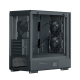Корпус Zalman P10 NAMU, MATX, BLACK, WINDOW, FRONT COVER WALNUT, 2x3.5", 3x2.5", 1xUSB TYPE-C, 1xUSB3.0, FRONT 2x120mm, REAR 1x120mm ARGB