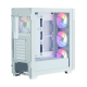 Корпус ZALMAN S5 NEO, ATX, WHITE, WINDOW, 2xCOMBO (3.5" or 2.5"), 4x2.5", 1xUSB2.0, 1xUSB3.1, FRONT 3x120mm FRGB, REAR 1x120mm FRGB