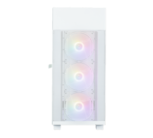 Корпус ZALMAN S5 NEO, ATX, WHITE, WINDOW, 2xCOMBO (3.5" or 2.5"), 4x2.5", 1xUSB2.0, 1xUSB3.1, FRONT 3x120mm FRGB, REAR 1x120mm FRGB