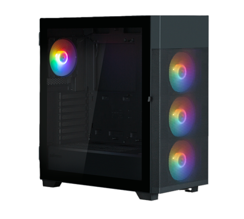 Корпус ZALMAN S5 NEO, ATX, BLACK, WINDOW, 2xCOMBO (3.5" or 2.5"), 4x2.5", 1xUSB2.0, 1xUSB3.1, FRONT 3x120mm FRGB, REAR 1x120mm FRGB
