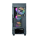 Корпус ZALMAN S5 NEO, ATX, BLACK, WINDOW, 2xCOMBO (3.5" or 2.5"), 4x2.5", 1xUSB2.0, 1xUSB3.1, FRONT 3x120mm FRGB, REAR 1x120mm FRGB