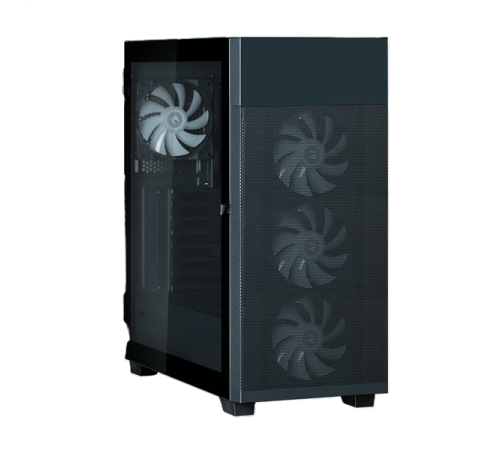 Корпус ZALMAN S5 NEO, ATX, BLACK, WINDOW, 2xCOMBO (3.5" or 2.5"), 4x2.5", 1xUSB2.0, 1xUSB3.1, FRONT 3x120mm FRGB, REAR 1x120mm FRGB