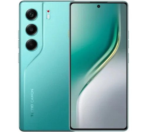 Смартфон Tecno Camon 40 256Gb 12Gb зеленый моноблок 3G 4G 6.78" Android 14 50Mpix 802.11 a/b/g/n/ac NFC GPS GSM900/1800 GSM1900 Protect