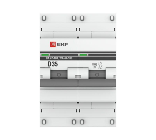 EKF mcb47100-2-35D-pro Автоматический выключатель 2P 35А (D) 10kA ВА 47-100 EKF PROxima EKF mcb47100-2-35D-pro Автоматический выключатель 2P 35А (D) 10kA ВА 47-100 EKF PROxima