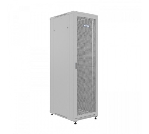NTSS Шкаф напольный универсальный серверный NTSS R 18U 600х800мм, 4 профиля 19, двери перфорированная и сплошная металл, боковые стенки съемные, регулируемые опоры, разобранный, серый RAL 7035 NTSS-R1