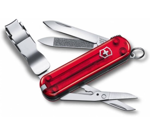 Нож перочинный Victorinox Nail Clip (0.6463.T) 65мм 8функций красный полупрозрачный Нож перочинный Victorinox Nail Clip (0.6463.T) 65мм 8функций красный полупрозрачный
