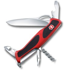 Нож перочинный Victorinox RangerGrip 61 (0.9553.MC) 130мм красный/черный карт.коробка
