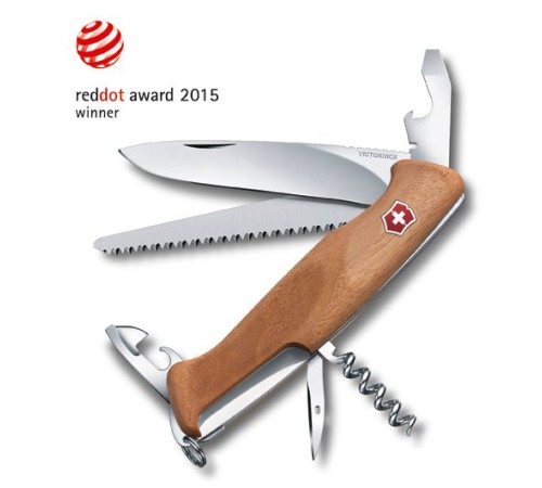 Нож перочинный Victorinox RangerWood 55 (0.9561.63) 130мм 10функций дерево карт.коробка Нож перочинный Victorinox RangerWood 55 (0.9561.63) 130мм 10функций дерево карт.коробка