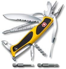 Нож перочинный Victorinox RangerGrip Boatsman (0.9798.MWC8) 130мм 22функций желтый/черный карт.коробка