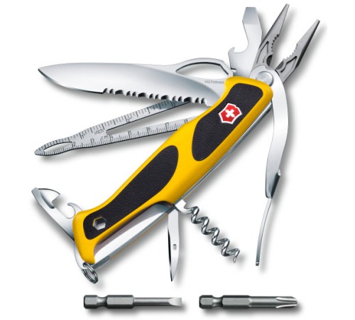 Нож перочинный Victorinox RangerGrip Boatsman (0.9798.MWC8) 130мм 22функций желтый/черный карт.коробка Нож перочинный Victorinox RangerGrip Boatsman (0.9798.MWC8) 130мм 22функций желтый/черный карт.коробка