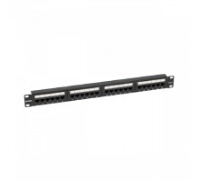 NTSS Патч-панель NTSS 24 UTP порта RJ45, cat.6, 1U, Dual IDC, без органайзера NTSS-PP-1U-24-UTP-RJ45-6-D