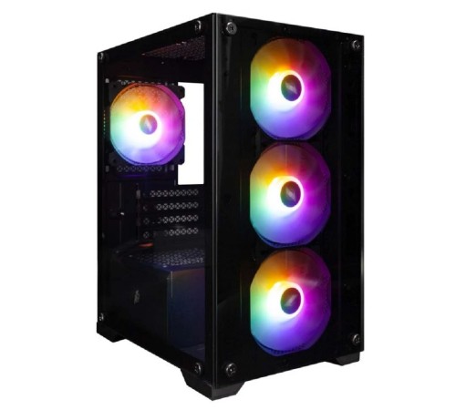 1STPLAYER FIREBASE X2-M / mATX / 4x120mm FRGB fans / X2-M-BK-4F1