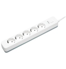 Perfeo "POWER STREAM", 2500W, 5.0м, 5 розеток, белый (PF_C3967)