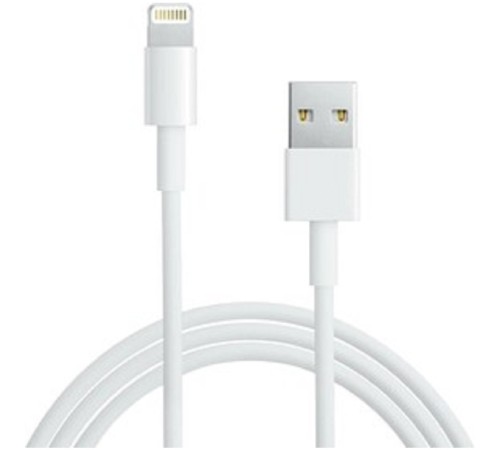 Кабель USB-A – Lightning, 2,4А, 2м, ПВХ, белый REXANT