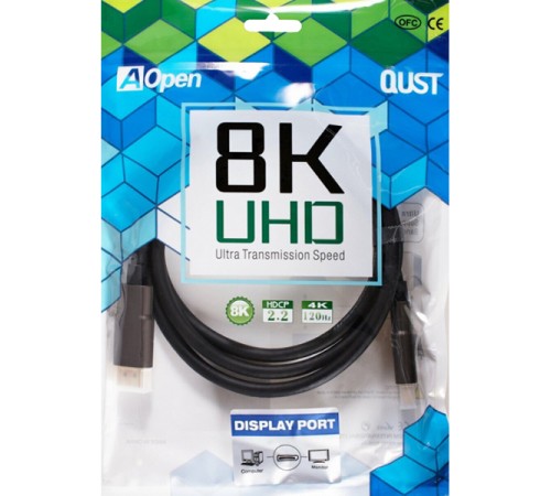 Кабель соединительный DISPLAY PORT v1.4, 8K@60Hz, 1.5m iOpen (Aopen/Qust) <ACG633-1.5M> VCOM Кабель AOpen/Qust DisplayPort (m)/DisplayPort (m) - 1.5 м (ACG633-1.5M) Кабель соединительный DISPLAY PORT v1.4, 8K@60Hz, 1.5m iOpen (Aopen/Qust) <ACG633-1.5M> VCOM Кабель AOpen/Qust DisplayPort (m)/DisplayPort (m) - 1.5 м (ACG633-1.5M)
