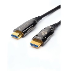 Кабель HDMI 30 м (HIGH speed, Metal gold,  Optical) 8K VER 2.1 ATcom HDMI 2.1 (m) - HDMI 2.1 (m) 30 м (AT8877)