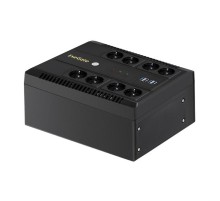 Exegate EX293854RUS ИБП ExeGate NEO NNB-800.LED.AVR.8SH.CH <800VA/480W, LED, AVR, 8*Schuko, 4*USB-порта для зарядки, Black>