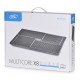 Подставка для ноутбука Deepcool MULTI CORE X8 (MULTICOREX8) 17"381x268x29мм 23дБ 2xUSB 4x 100ммFAN 1290г алюминий/пластик черный