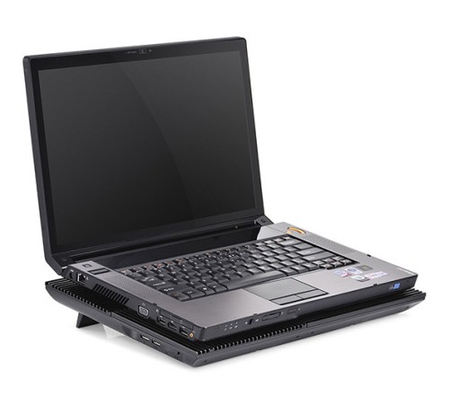 Подставка для ноутбука Deepcool MULTI CORE X8 (MULTICOREX8) 17"381x268x29мм 23дБ 2xUSB 4x 100ммFAN 1290г алюминий/пластик черный