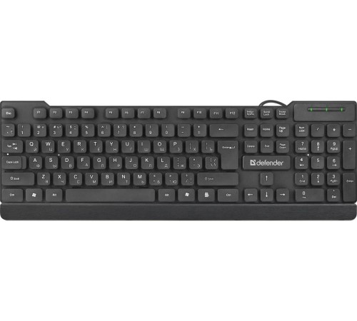 Defender Проводная клавиатура Element HB-190 USB RU,черный,полноразмерная Defender HB-190 USB (45191)