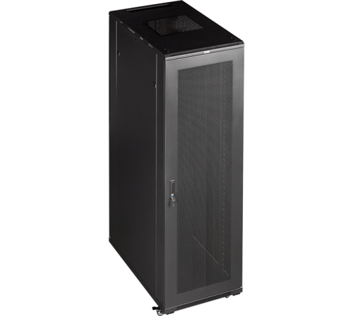 Шкаф коммутационный Lanmaster (TWT-CBB-27U-6X8-P1) 27U 600x800мм пер.дв.перфор. задн.дв.перфор.2-хст. 2 бок.пан. 800кг черный IP20