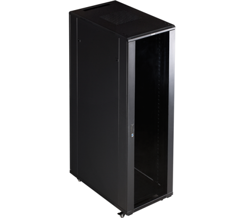 Шкаф коммутационный Lanmaster (TWT-CBB-27U-6X8-P1) 27U 600x800мм пер.дв.перфор. задн.дв.перфор.2-хст. 2 бок.пан. 800кг черный IP20