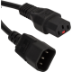 Кабель Lanmaster LAN-PP13L/14-1.0-BK C13-С14 проводник.:3x0.75мм2 1м 220В (упак.:1шт) черный