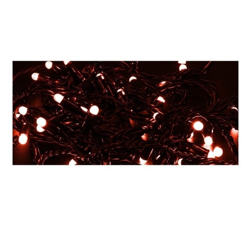 Neon-night 305-172 Гирлянда Нить 10м, постоянное свечение, черный ПВХ, 230В, цвет: Красный