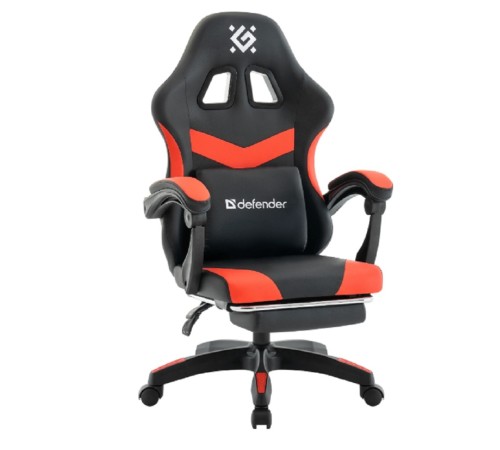 Кресло игровое Defender Runa PRO Черн/крас, PU, класс2