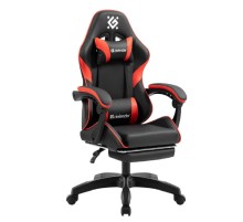 Кресло игровое Defender Serenity Черн/красн,класс 2,PU,подножка