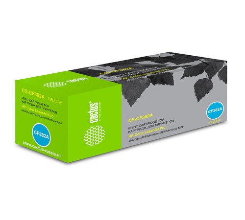 Картридж лазерный Cactus CS-CF382A CF382A желтый (2700стр.) для HP LJ Pro M476dn/M476nw/M476dw