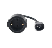 Кабель питания EU-Schuko/IEC320-C14, 220B, 10А, 0.15м