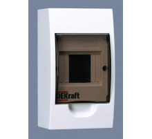 Корпус навесной ЩРН-П-4 20х11х9 4мод.IP41 пластик. DEKraft 31008DEK