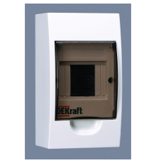 Корпус навесной ЩРН-П-4 20х11х9 4мод.IP41 пластик. DEKraft 31008DEK