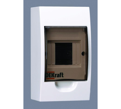 Корпус навесной ЩРН-П-4 20х11х9 4мод.IP41 пластик. DEKraft 31008DEK