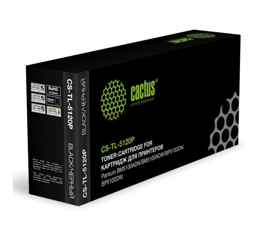 Картридж лазерный Cactus CS-TL-5120P TL-5120P черный (3000стр.) для Pantum BM5100ADN/BM5100ADW/BP510