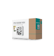 Блок питания Deepcool / GAMERSTORM PN1000M WH (ATX 3.1, 1000W, Full Cable Management, PWM 135mm fan, Active PFC, 80+ GOLD, Active PFC + Full Bridge SRC LLC + DC/DC ,Gen5 PCIe, белый) RET