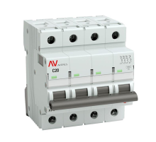 EKF mcb6-4-20C-av Выключатель автоматический AV-6 4P 20A (C) 6kA EKF AVERES