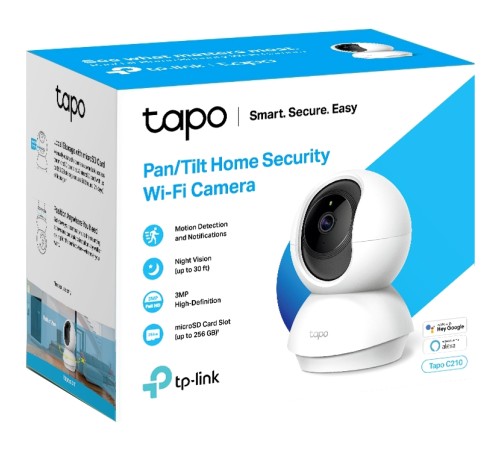 Камера TP-Link Камера видеонаблюдения IP внутренняя Tp-Link Tapo C210 (Tapo C210) Камера TP-Link Камера видеонаблюдения IP внутренняя Tp-Link Tapo C210 (Tapo C210)
