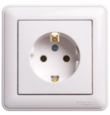 Systeme electric RS16-154-18 W59 РОЗЕТКА с заземлением без шторок, 16А, в сборе, БЕЛЫЙ